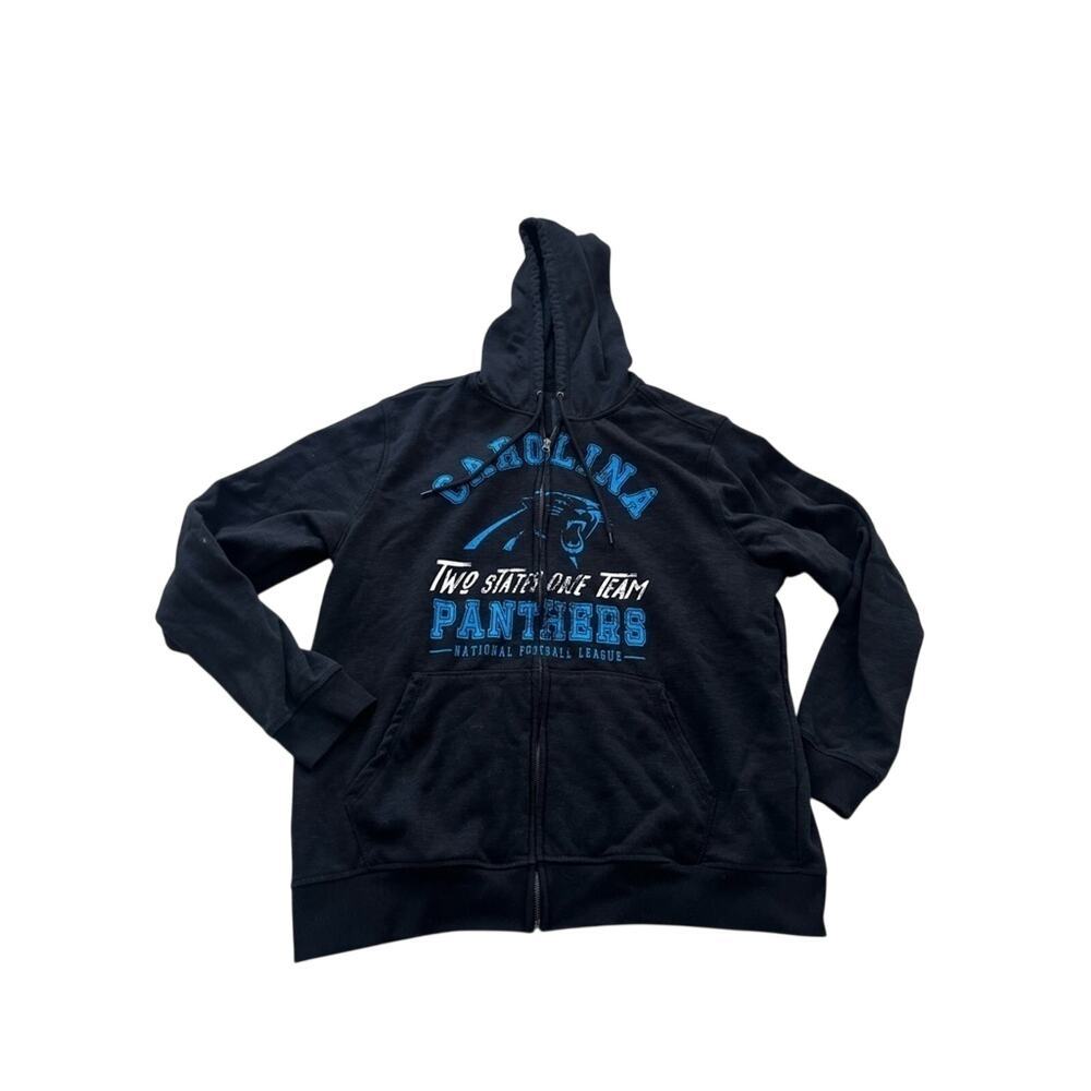 NFL x Darius Rucker Carolina Panthers Slub Full Zip Hoodie Black XL - Picture 2 of 7